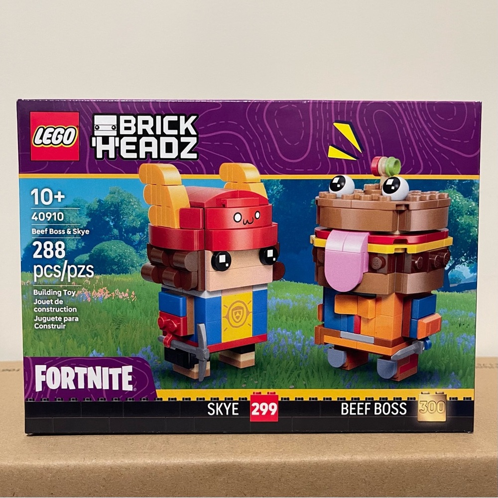 LEGO Fortnite BrickHeadz 40910 Beef Boss & Skye Figures Building Set NEW